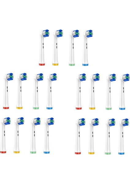 Elektrikli Diş Fırçasıyla Uyumlu 20PCS Yedek Fırça Kafaları (Yurt Dışından)