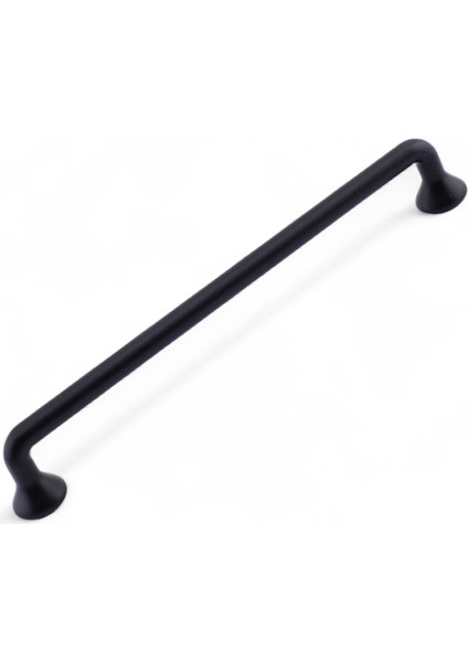 Metal Kulp ( 224 mm 22.4 cm ) Kulbu Kulpu Mobilya Çekmece Dolap Kulpları Mutfak Dolabı Siyah Renk