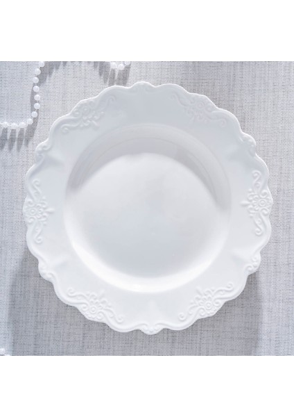 King Servis Tabağı - Kırık Beyaz - 26 cm fiyatları