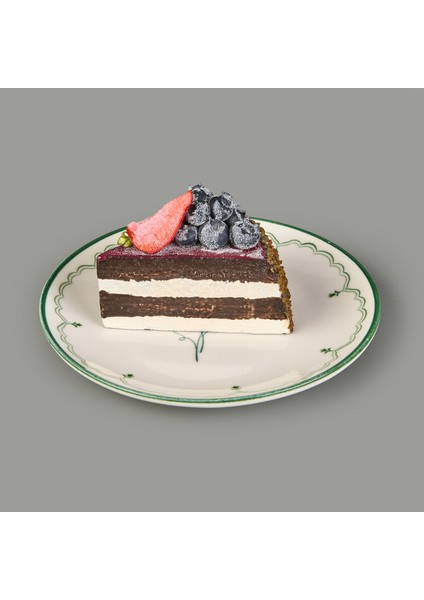 Ebru 4'lü Porselen Tatlı Tabağı Seti - Renkli - 19 cm fiyatları