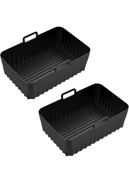 2pcs Ninjia DZ071 DZ550 Çift Hava Fritözü Yeniden Kullanılabilir Yapışmaz Hava Fritöz Sepet Aksesuarları (Yurt Dışından)