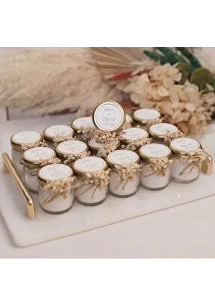 Söz Hediyeliği Nişan Hatıra Hediyeliği Kokulu Mum (25 Adet)