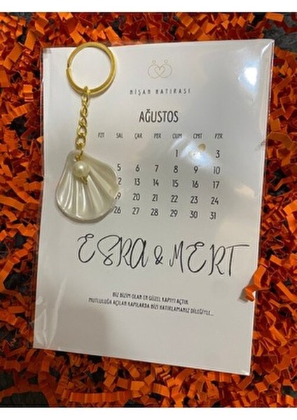 Incili Istiridye Anahtarlık 10 Adet Nişan Söz Kına Nikah Hatırası Özel Tasarım