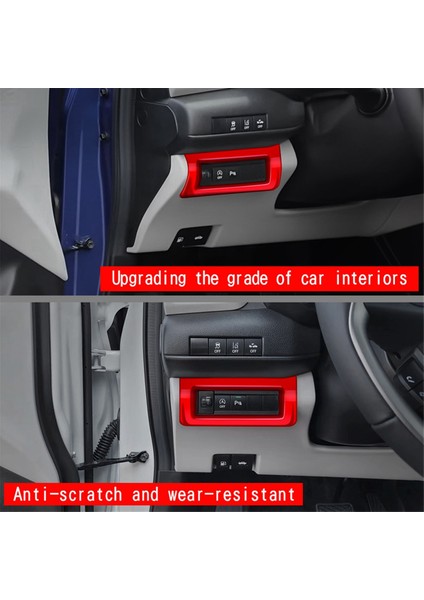 Araba Çok Fonksiyonlu Düğme Trim Çerçeve Sticker Iç Aksesuarlar Suzuki Swift 2024 Lhd Kırmızı (Yurt Dışından) fiyatları