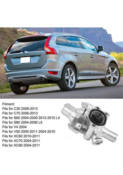 31319606 31411151 Volvo C30 2007-2013 C70 S40 S60 S80 V40 V60 Için Alüminyum Soğutma Termostatı Grubu 31319606 30650753 (Yurt Dışından) fiyatları