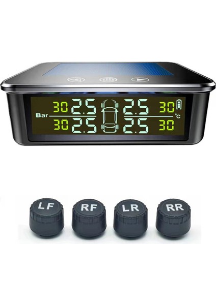 Araba Dış Lastik Basınç Sensörleri Güneş Enerjisi Tpms Lastik Basıncı Izleme Sistemi Lastik Alarmı Dijital LCD Ekran (Yurt Dışından) fiyatları