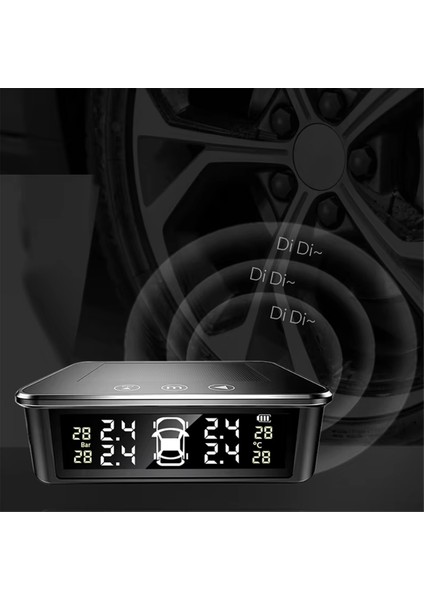 Araba Dış Lastik Basınç Sensörleri Güneş Enerjisi Tpms Lastik Basıncı Izleme Sistemi Lastik Alarmı Dijital LCD Ekran (Yurt Dışından) fırsatları