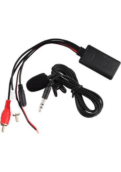 Evrensel Araba Bluetooth 2rca Aux Kablosuz Adaptör Ses Telefon Eller Serbest Mikrofon 2rca Ux-In Ses Girişi (Yurt Dışından)