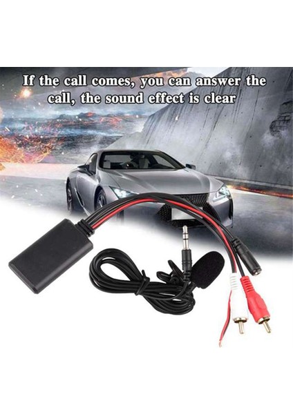 Evrensel Araba Bluetooth 2rca Aux Kablosuz Adaptör Ses Telefon Eller Serbest Mikrofon 2rca Ux-In Ses Girişi (Yurt Dışından) fiyatları