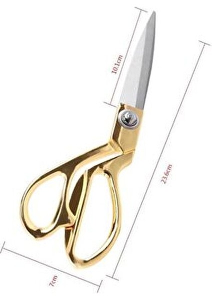 Kumaş, Deri, Kot Kesim 24CM Altın Sarısı Profesyonel Terzi Makası fiyatları