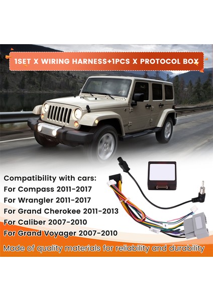 Araba 16PIN Radyo Canbus Kablosu Güç Kablolama Demeti Soket Konnektörü Can Bus Kod Çözücü Jeep Wrangler Compass Dodge Için (Yurt Dışından) fırsatları