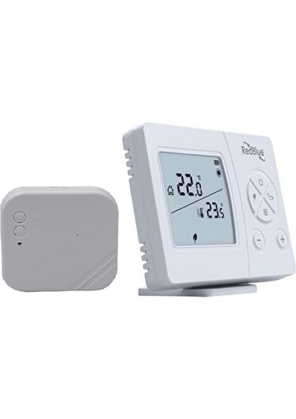Kablosuz Dijital Oda Termostatı Büyük LCD Ekran 433 MHz Hassas Ölçüm Ekonomi Konfor Modu