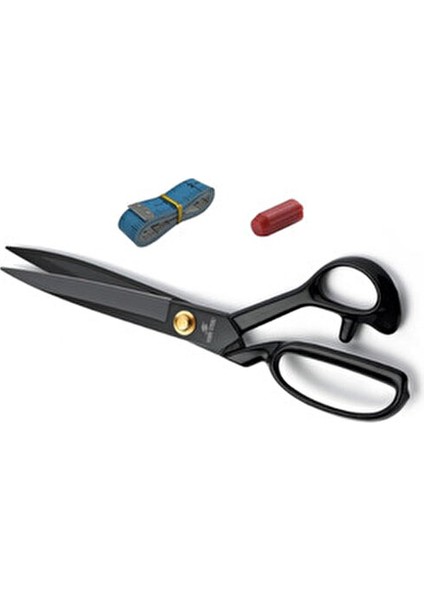 Hard Steel Marka Kumaş Kot Deri Kesim Profesyonel Terzi Makası 25CM ve Nakış Makası Ilik Sökücü Seti modelleri