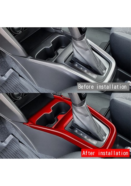 Araba Orta Konsol Vites Değiştirme Çerçevesi Bardak Tutucu Trim Kapak Sticker Iç Aksesuarlar Suzuki Swift 2024,B (Yurt Dışından) fiyatları