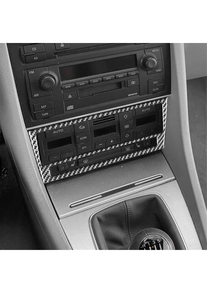 Audi A4 S4 B7 2005-2008 Karbon Fiber Orta Konsol Hava Ayar Paneli Kapağı Döşeme Iç Aksesuarlar (Yurt Dışından) fırsatları