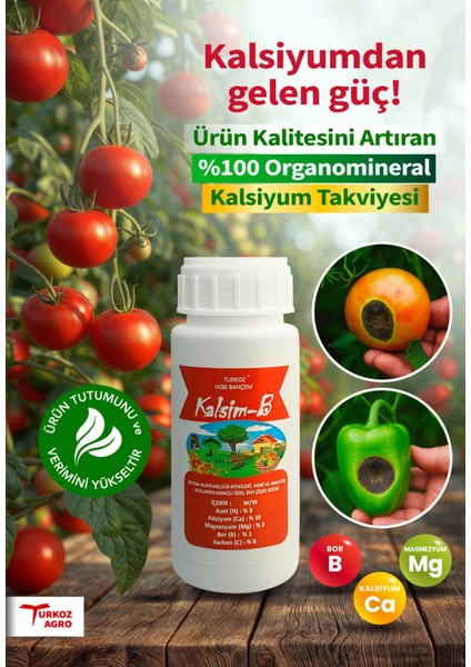 Kalsim-B Bitkiler ve Çiçekler İçin Kalsiyum Besin Vitamin Takviye Ürünü Hobi kullanımı içindir (küçük boy)