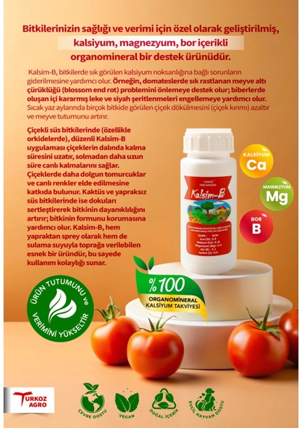 Kalsim-B Bitkiler ve Çiçekler İçin Kalsiyum Besin Vitamin Takviye Ürünü Hobi kullanımı içindir (küçük boy) fiyatları