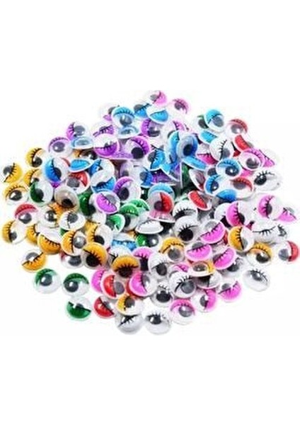 Yapışkansız Renkli Oynar Göz 50 Adet