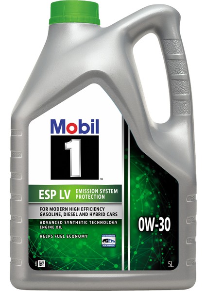 1 ESP LV 0W-30 Full Sentetik 5 Litre Motor Yağı ( Üretim Yılı: 2024 )