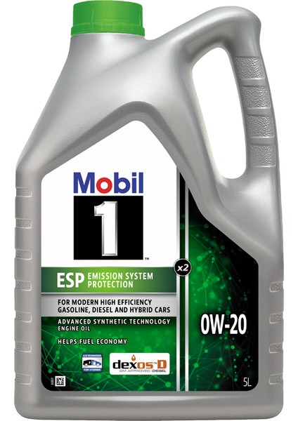 1 ESP x2 0W-20 Motor Yağı 5 Litre ( Üretim Yılı: 2024 )