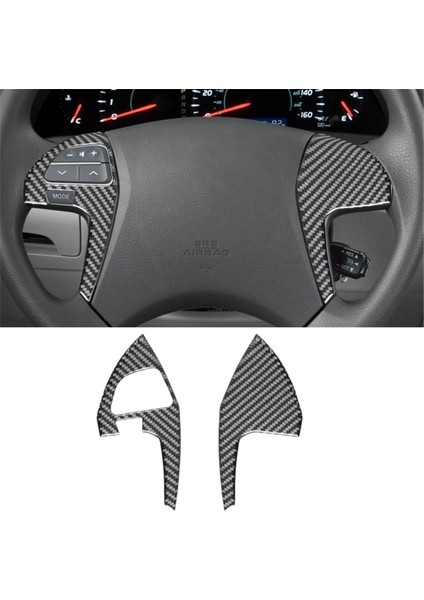 Karbon Fiber Araba Direksiyon Simidi Düğme Kapağı Trim Dekoratif Toyota Camry 2007-2011 Iç Aksesuarlar (Yurt Dışından) modelleri