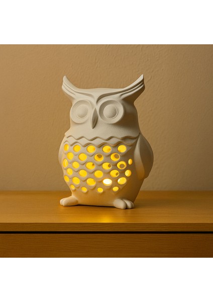 Baykuş Figürlü Şık Mumluk fiyatları