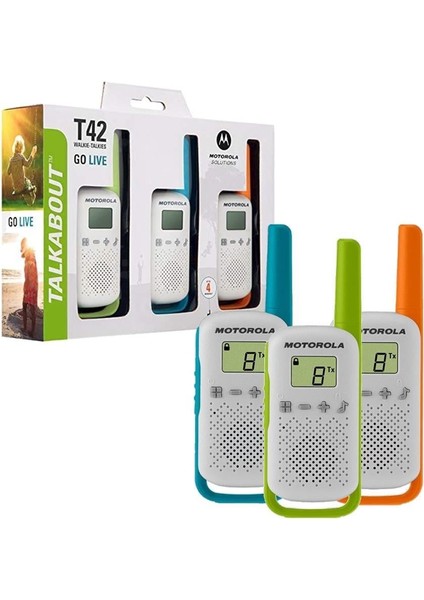 TLKR-T42 4 Km Kırmızı Pmr El Telsizi (2'li Paket) modelleri