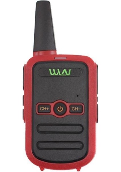 KD-C51 16 Kanal 3-5 Km Tekli Kırmızı Telsiz (Şarj Aleti Dahil)