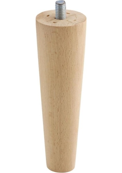 Ahşap Mobilya Koltuk Kanepe Ayağı 12 cm M8 Civatalı Bağlantı Aparatlı 4'lü Set