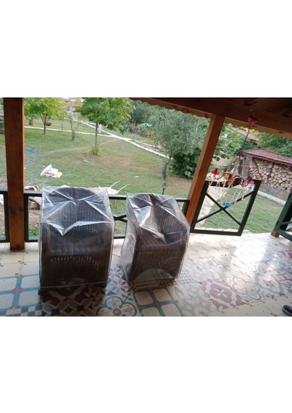 Bahçe Mobilya Koruma Kılıfı UV Katkılı Şeffaf Naylon Kuşgözlü 90x90 cm Tekli Ambalaj indirimleri