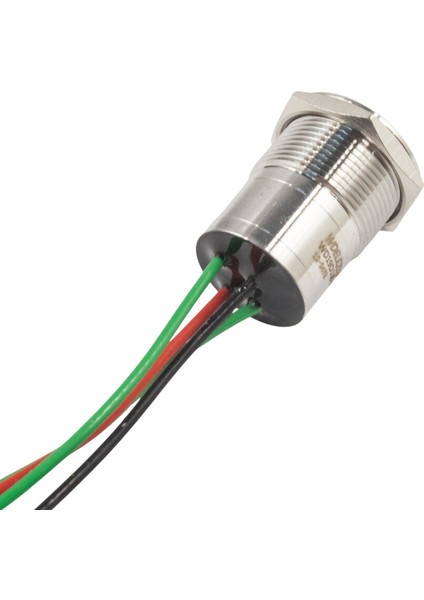 WD19D1-P2Z-EC 19MM Düz Anahtarlı Işıklı Power Kablolu Metal Buton - Beyaz fiyatları