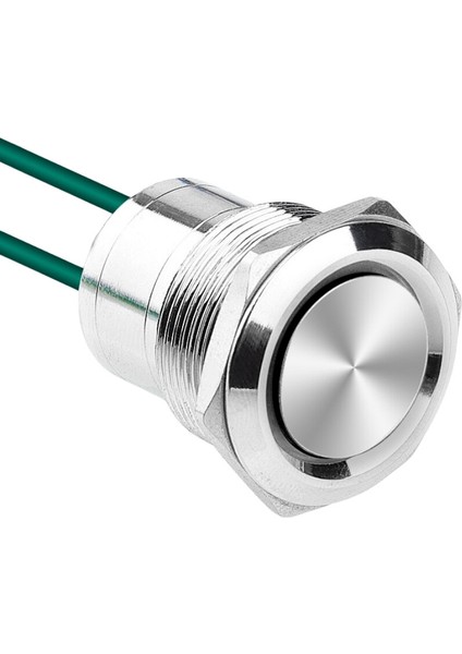 WD22D1-P2Z-E 22MM Düz Anahtarlı Kablolu Metal Buton