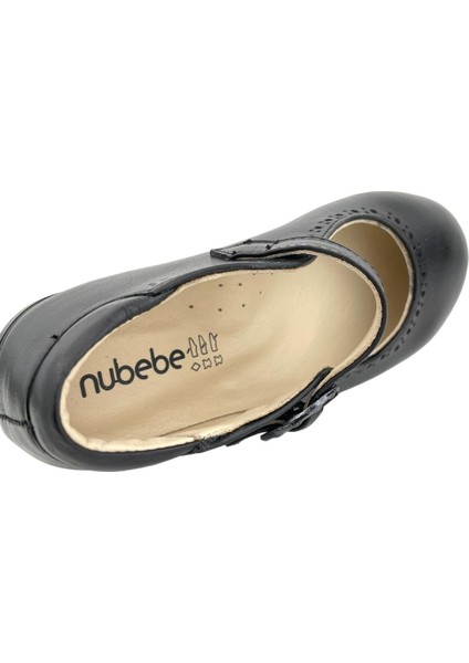 Janset Hakiki Deri Tokalı Okul Ayakkabısı Siyah fırsatları