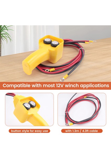 Araba Vinç Uzaktan Kumanda Anahtarı Vinç Uzaktan Kumanda Düğmesi Kiti Anahtarı Kablolu Vinç Tutamaç Anahtarı (Yurt Dışından) indirimleri