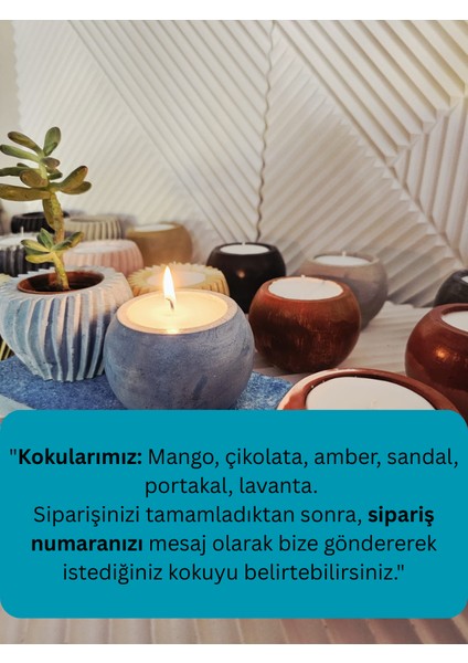 Benzersiz Mermer Dokunuşuyla El Yapımı Kokulu Mum ve Mumluklar (Iskandinav) indirimleri