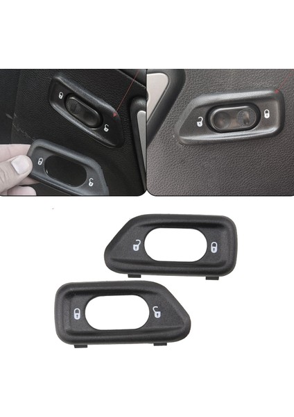 Jeep Wrangler Için Sürücü Yan Kapı Kilidi Anahtarı Çerçevesi 68185911AA J3 2011-2018 Sol Kapı Anahtarı Çerçevesi Panel (Yurt Dışından) modelleri
