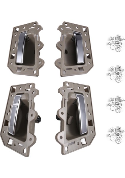 4pcs/jeep Grand Cherokee Için Iç Kapı Kolu 2005-2011 Lhd 1JV471J3AA 1JV461J3AA 5HR411J3AK 5HR421J3AK, B (Yurt Dışından) modelleri