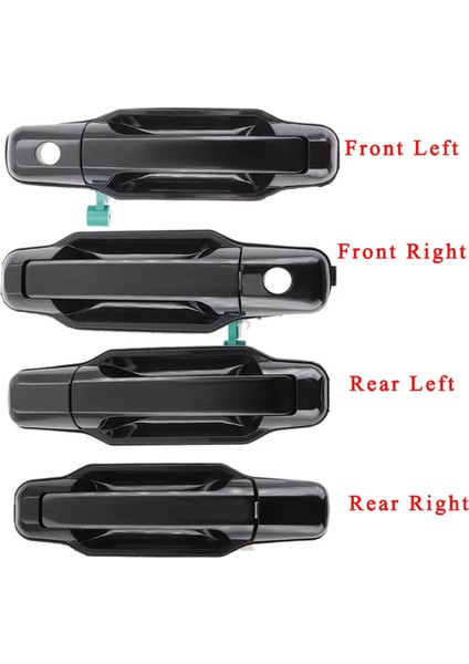 2pcs Arka Sol+Kia Sorento 2003-2009 Için Arka Sağ Dış Kapı Kolu 826503E021/826603E021/836503E01 (Yurt Dışından) modelleri