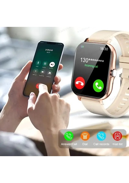 Köşeli Gold Akıllı Saat ABAB9998