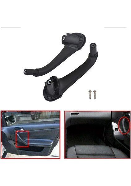 Ön Sol ve Sağ Iç Kapı Çekme Kulpları 2038101551 2038101651 Mercedes Benz W203 C Sınıfı (Yurt Dışından)