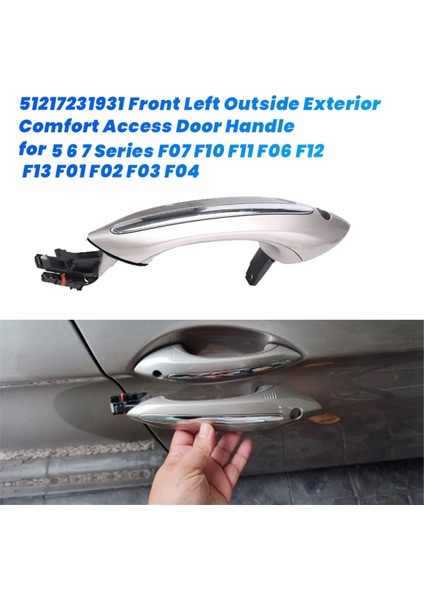 Sol Ön Kapı Kolu+Işık Konfor Erişimi 51217231931 Bmw 5 6 7 Serisi F07 F10 F11 F06 F12 F13 F01 F02 F03 Lhd C (Yurt Dışından) fiyatları