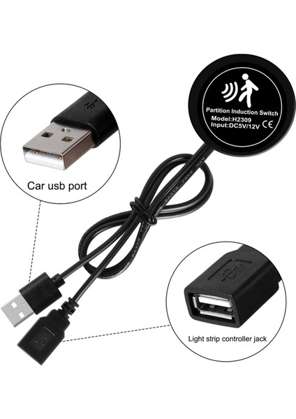 Tesla Dreamcolor Akrilik Iç Otomobil LED Şerit Işığı 30 Seconds Hareket Sensörü Anahtarı, Tesla Dreamcolor Kiti (Yurt Dışından) fiyatları