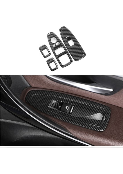 Bmw 1 3 4 Serisi Için 3gt F20 F30 F31 F32 F34 F36 Pencere Cam Kaldırma Düğmesi Dekorasyonu Abs Karbon Fiber Panel Dekorasyonu (Yurt Dışından) modelleri