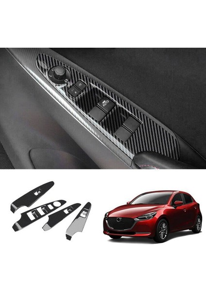 Araba Cam Kaldırıcı Anahtarı Panel Pencere Kaldırıcı Anahtarı Mazda 2 2019-2021 Rhd A Için Dekoratif Kapak (Yurt Dışından) fiyatları