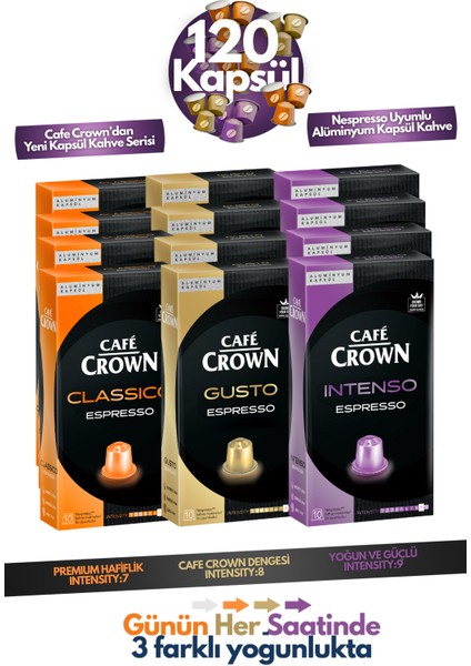 120'LI Kapsül Kahve Nespresso Uyumlu Mega Paket - 120 Al 60 Öde!