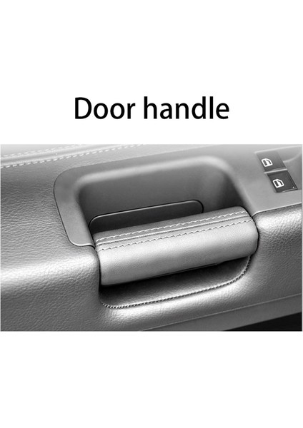 Vw Touareg 2003-2010 Yan Kapı Kolu Iç Pu Deri Lhd Rhd Bordo Için Araba Iç Kapı Çekme Sapı 7L6867161 (Yurt Dışından) fırsatları