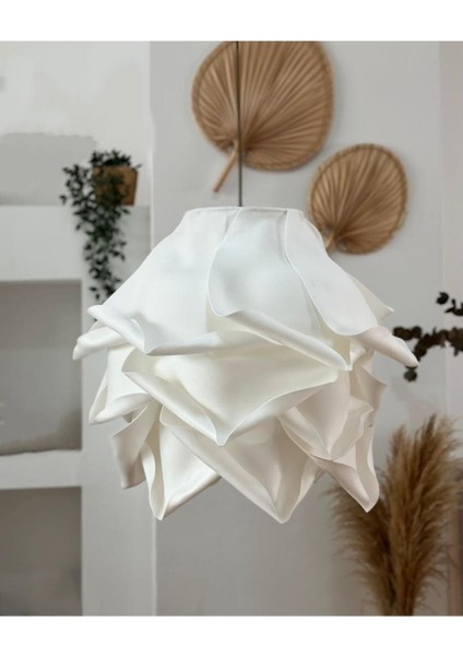 Eva Bohem Stil Tasarım Sarkıt Avize Gül Beyaz LED Uyumlu Salon ve Oturma Odası fiyatları