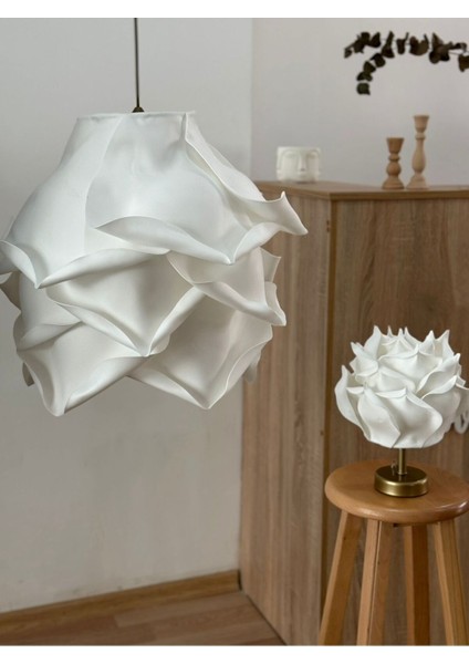 Eva Bohem Stil Tasarım Sarkıt Avize Gül Beyaz LED Uyumlu Salon ve Oturma Odası fırsatları