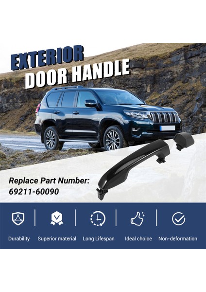 Toyota Prado Land Cruiser 2010 - 2017 69211-60090 Için Dış Kapı Kolu Dış Dış Dış Kapı (Yurt Dışından) indirimleri