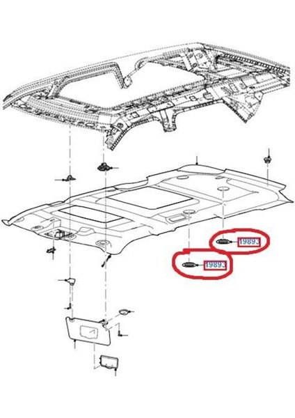 4x Araç Tavan Çatı Ac Isıtıcı Hava Havalandırma BL1Z-19893-AA Ford Explorer Lincoln Mkt 2011-2019 BB5Z-1993-CA BB5Z19893AA (Yurt Dışından) fırsatları